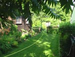 gr&uuml;ne, sommerliche Gartenidylle